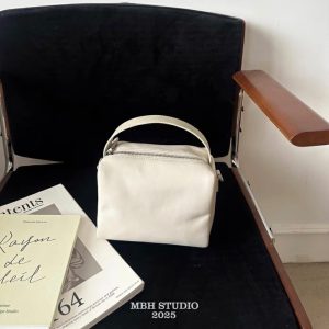 MBH Soft Cowhide Crossbody Handbag with Shoulder Strap